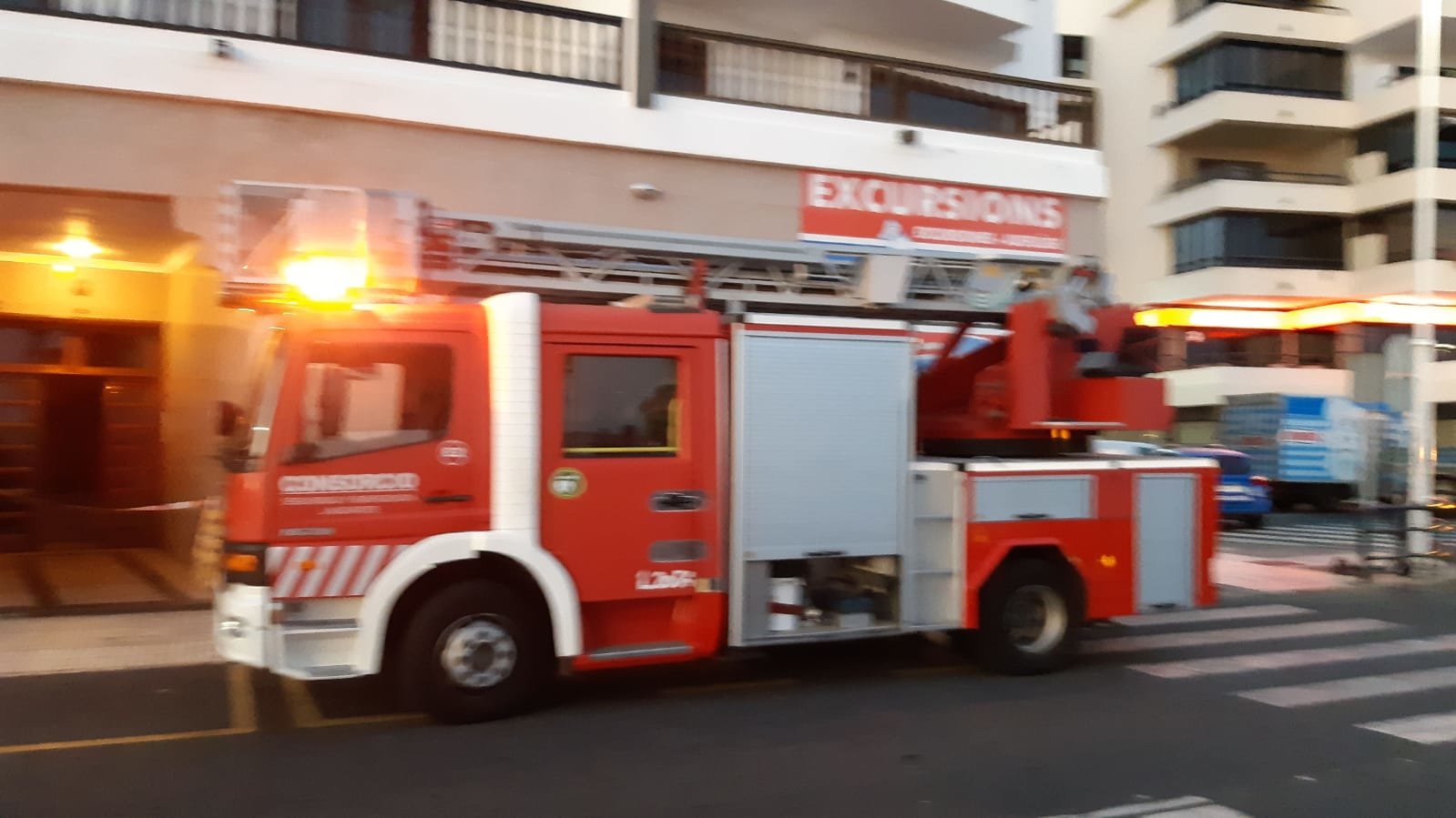 Edificio evacuado en Arrecife