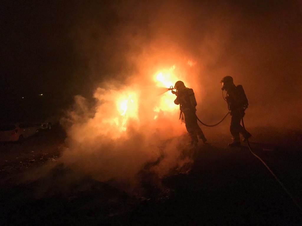 Incendio en la Nissan