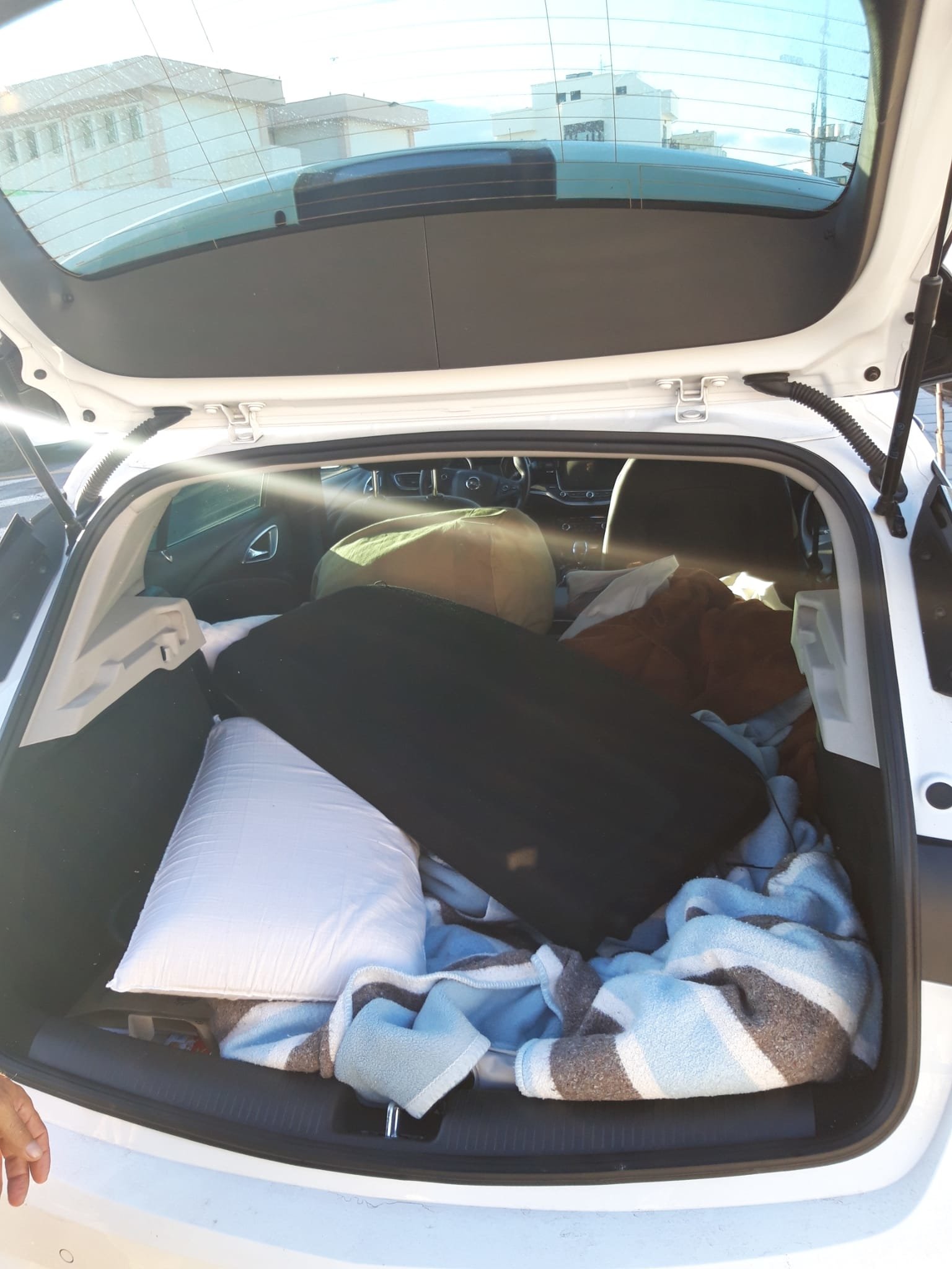 Interior del coche donde malvive 2
