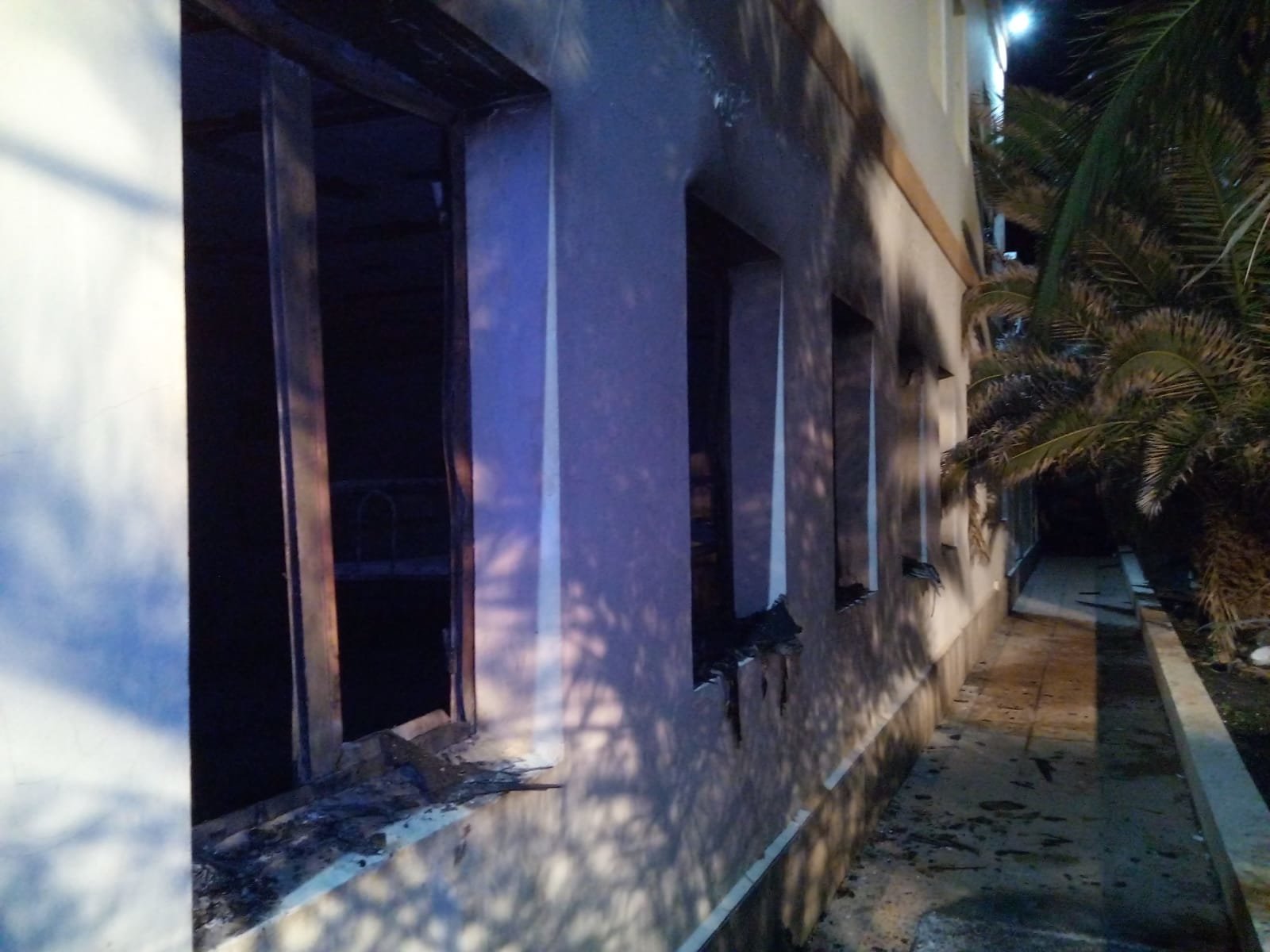 Incendio del Albergue de La Santa