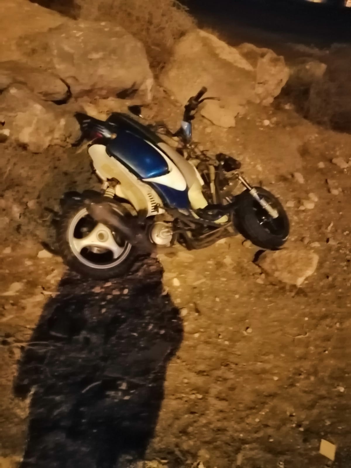 Accidente de moto en Argana Alta