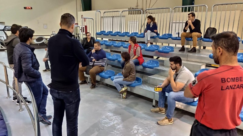 Albergue provisional en la Ciudad Deportiva