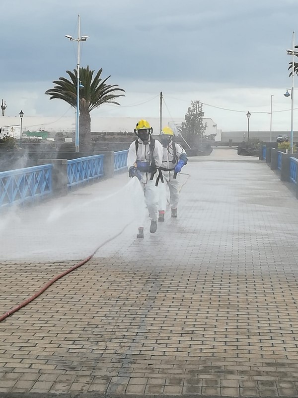Desinfección del Charco de San Ginés