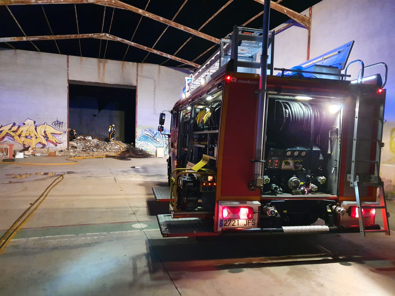 Nuevo incendio en la nave de Argana 2
