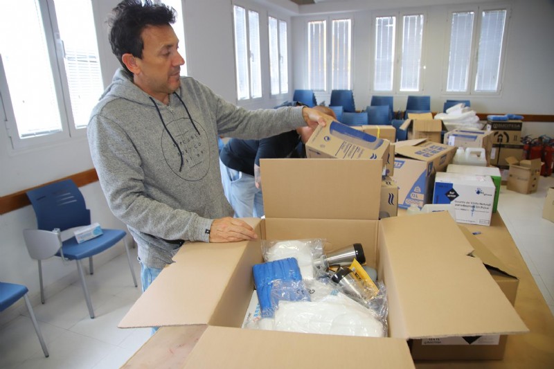 Distribución de material sanitario 2