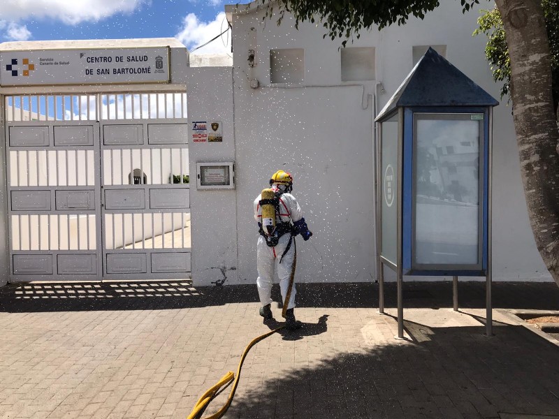Desinfección Centro de Salud de San Bartolomé