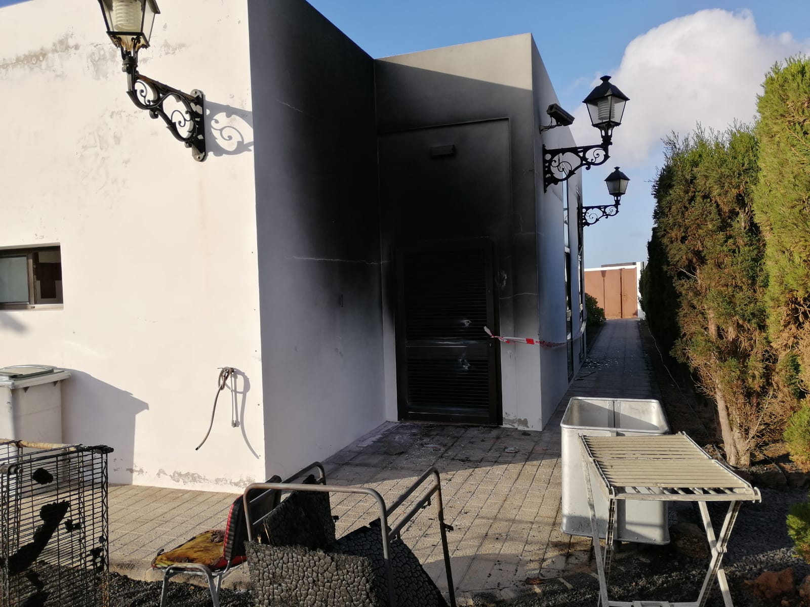 Incendio en la Unidad de Rehabilitación Psicosocial de Tahiche 4