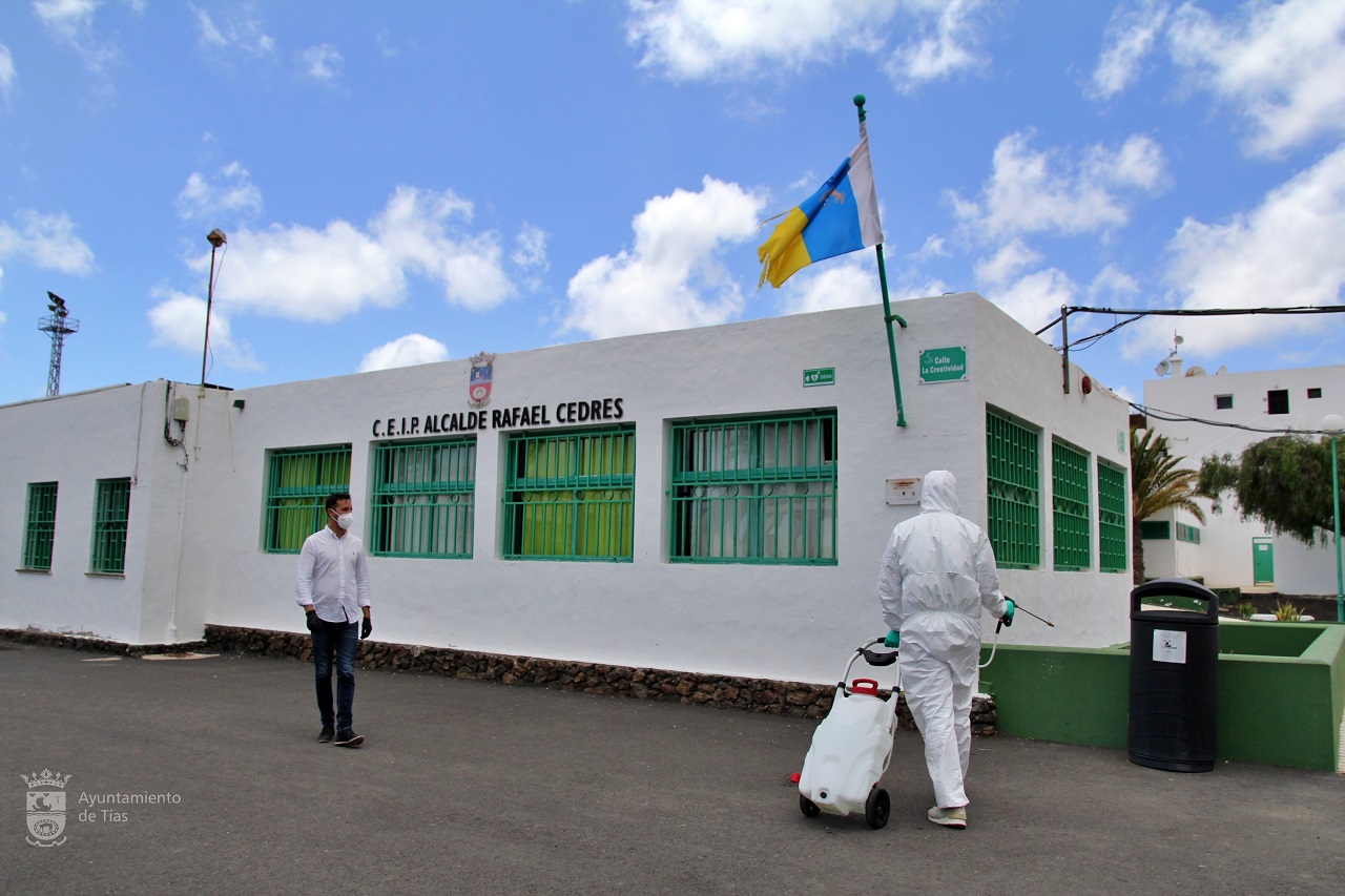 Desinfección Colegio Alcalde Cedrés