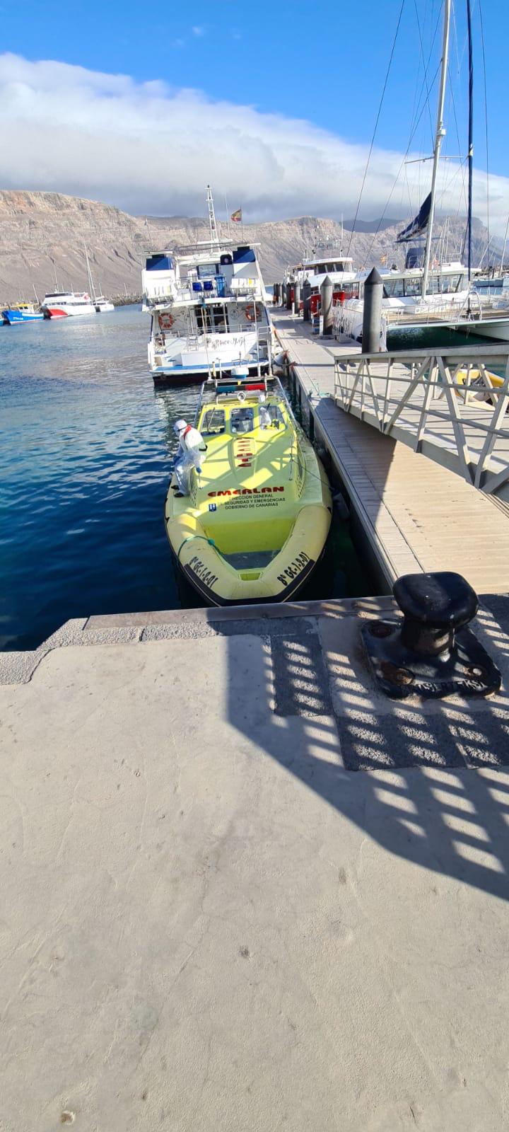 Evacuado un vecino de La Graciosa