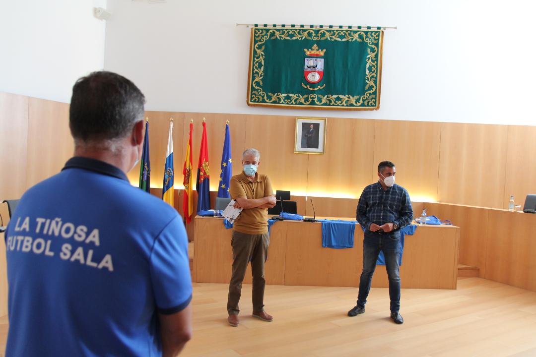 Recepción al Club de Fútbol Sala La Tiñosa Tinguafaya