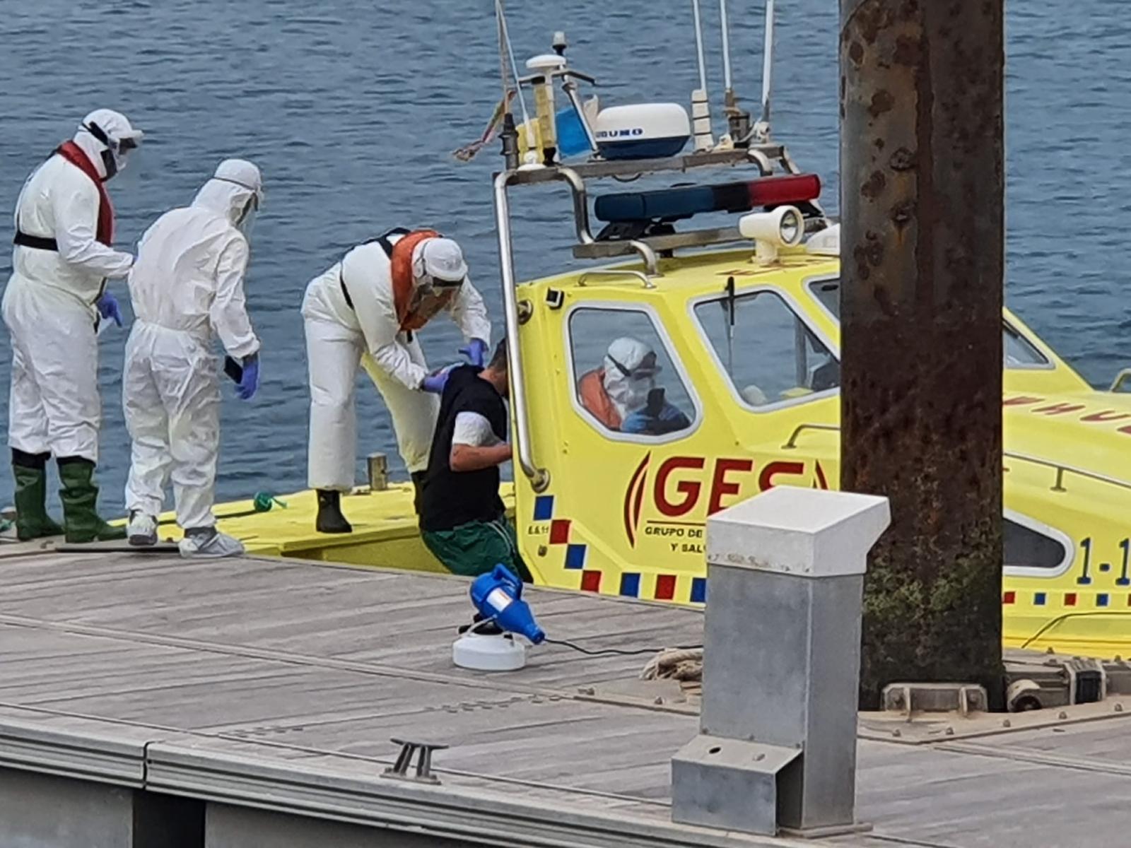Evacuación de un paciente de La Graciosa 3