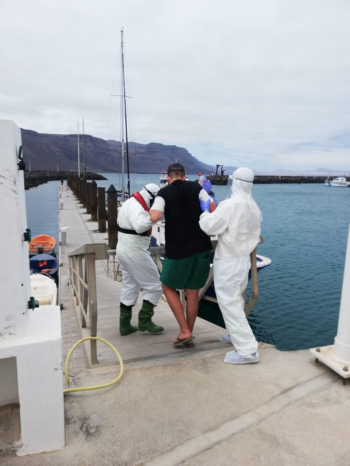 Evacuación de un paciente de La Graciosa 2