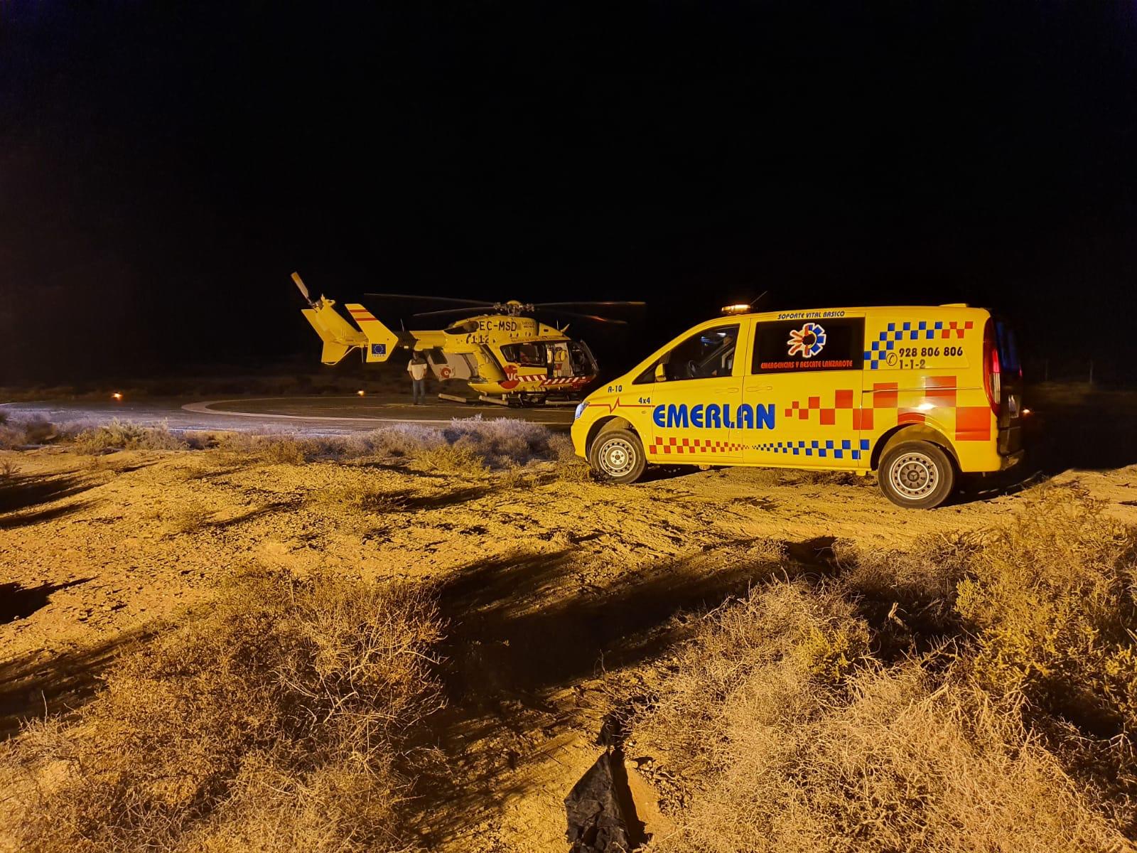 Evacuado un bebé de La Graciosa