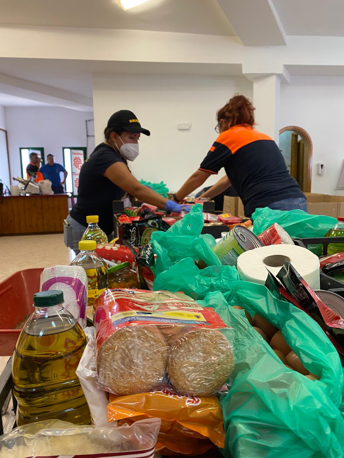 Alimentos para familias necesitadad de Tías