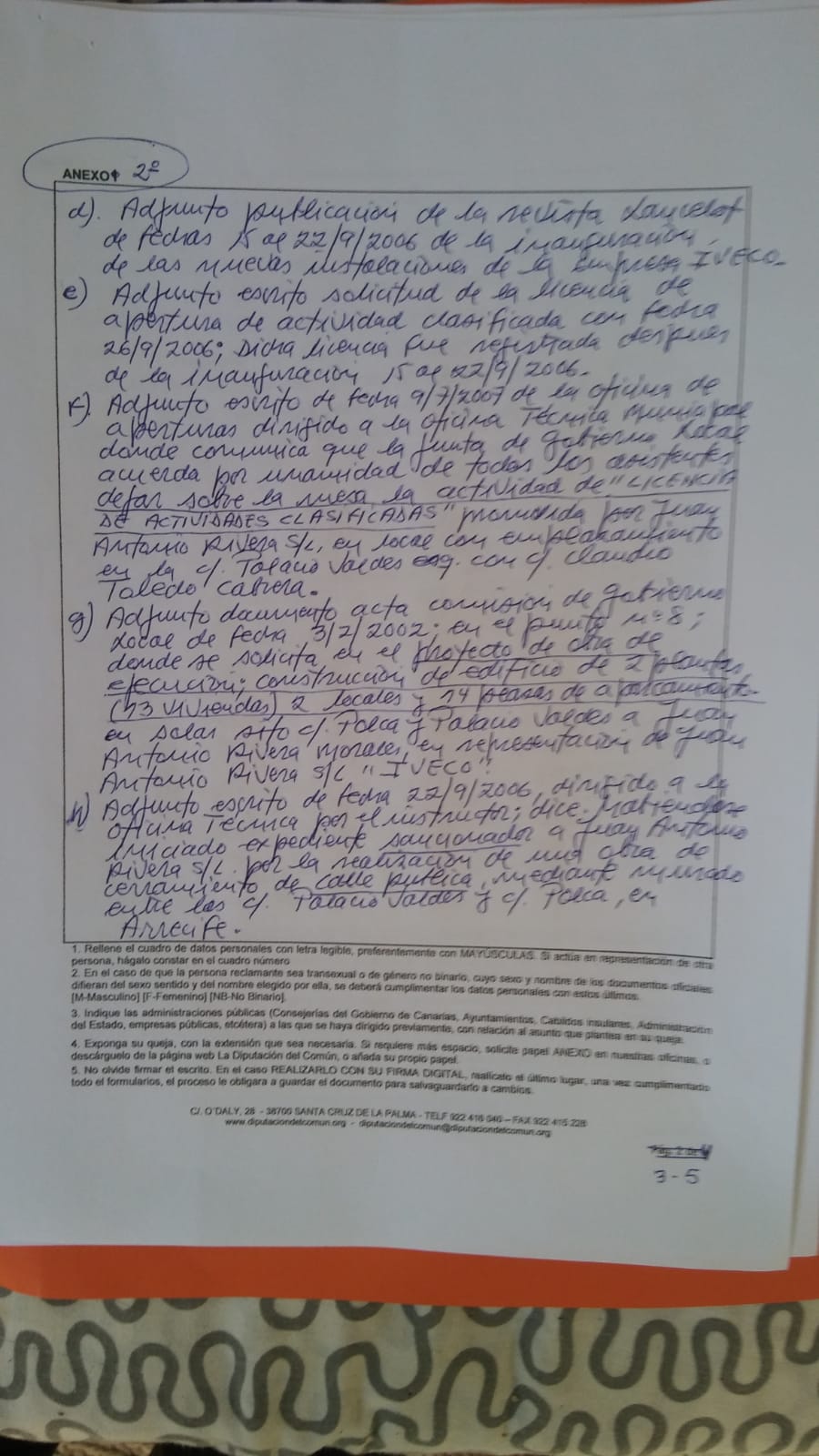 Escritpo de Andrés Medina al Diputado del Común 5