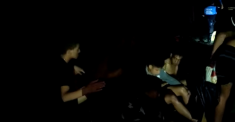 Inmigrantes rescatados en Orzola
