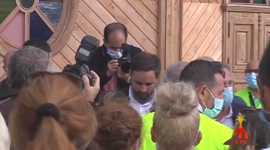 Santiago Abascal tras el acto