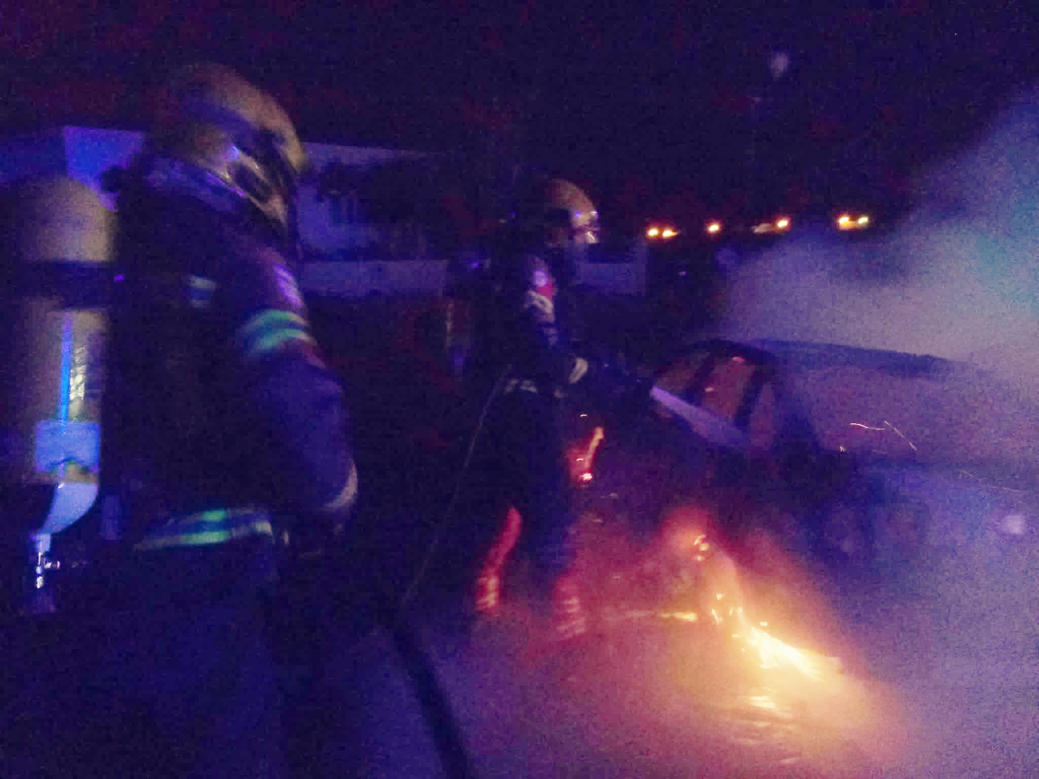 Coche quemado en Orzola