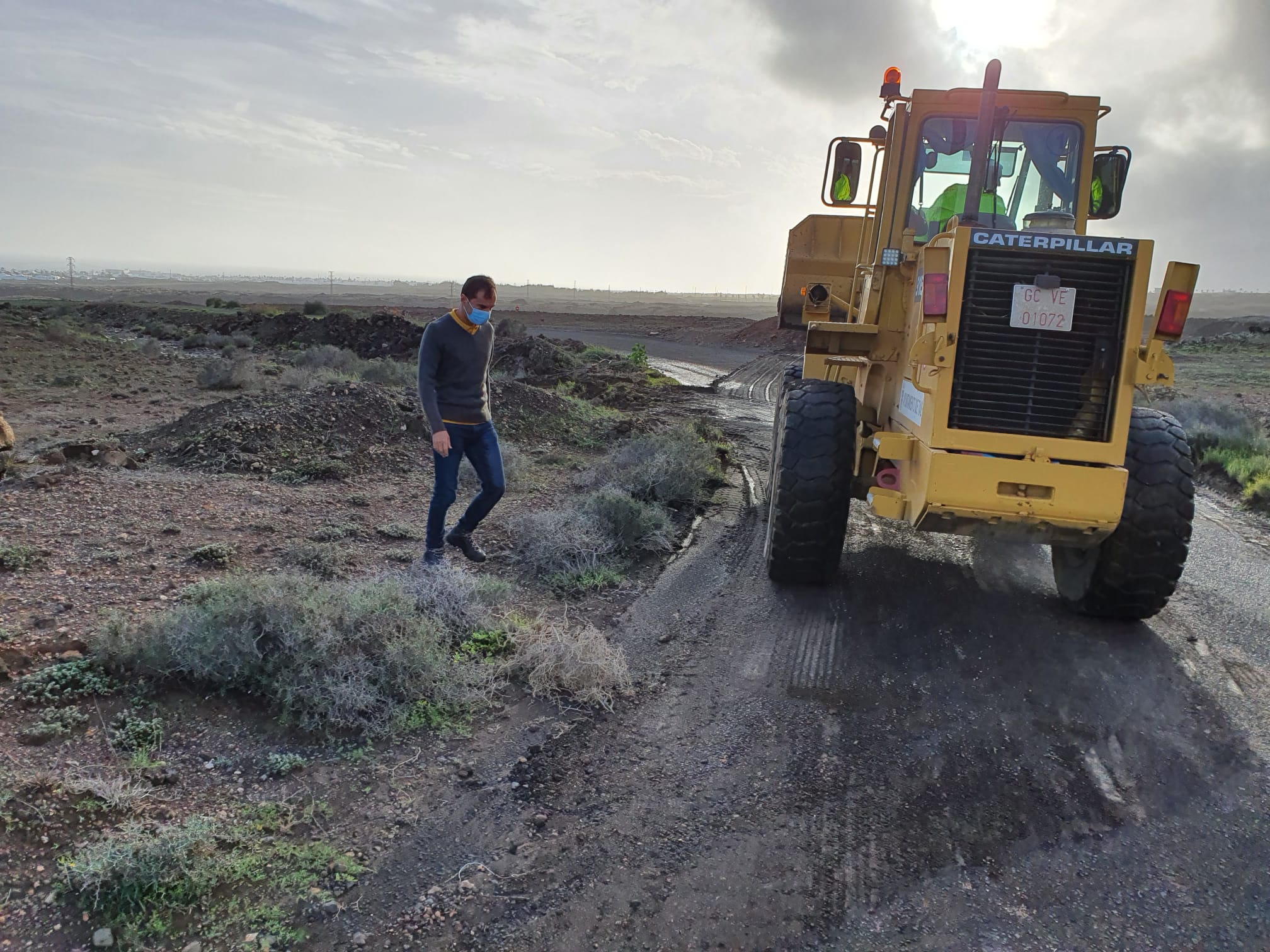 Labores de reacondicionamiento tras las lluvias en Tías 3