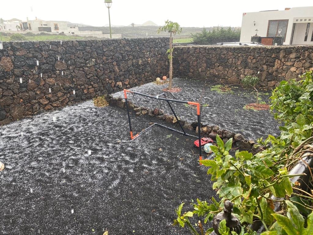 Granizo en La Vegueta