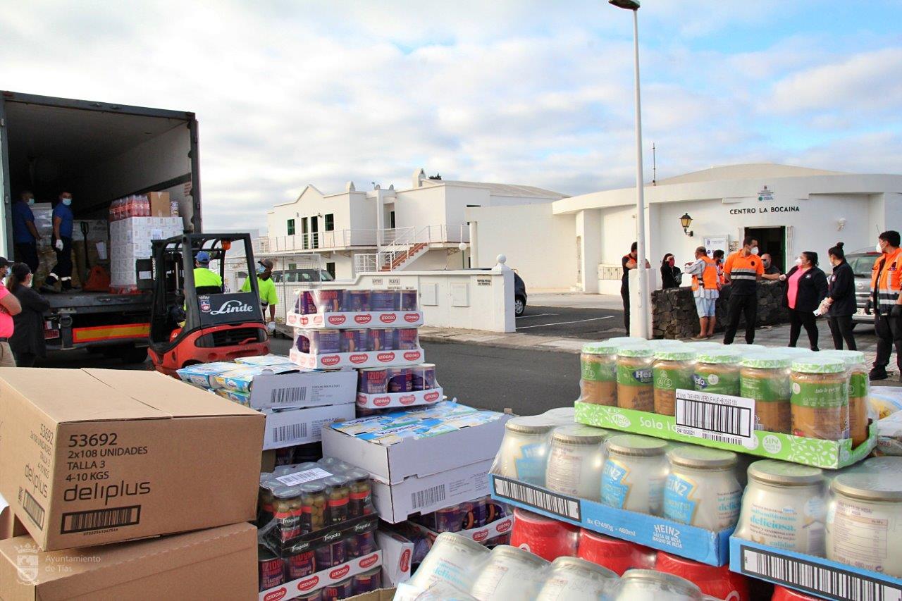 Productos del Banco de Alimentos para Tías
