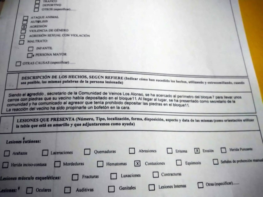 Denuncia en Comisaría