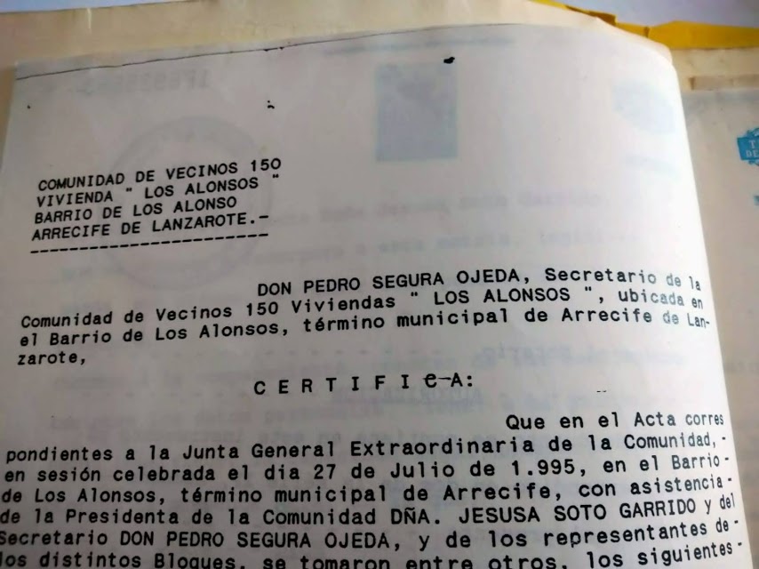 Secretario de la Comunidad de Los Alonso