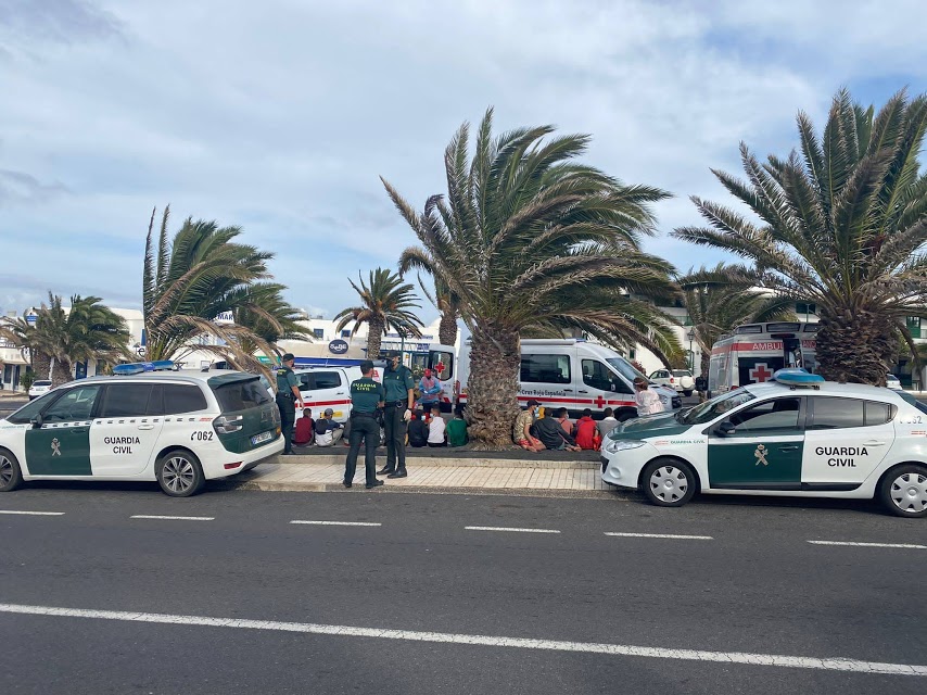 Inmigrantes capturados en Costa Teguise 3