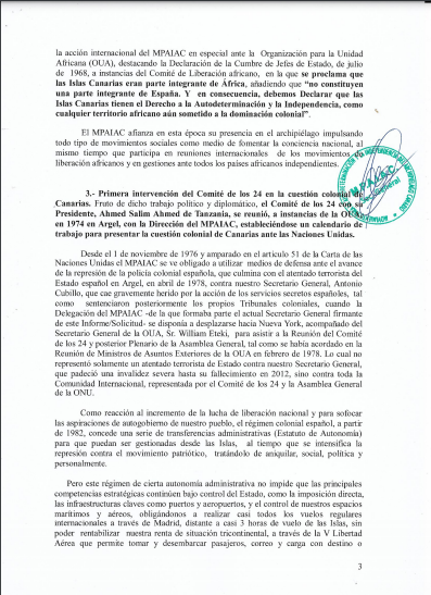 Documento presentado a la ONU 3
