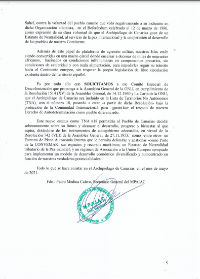 Documento presentado a la ONU 5