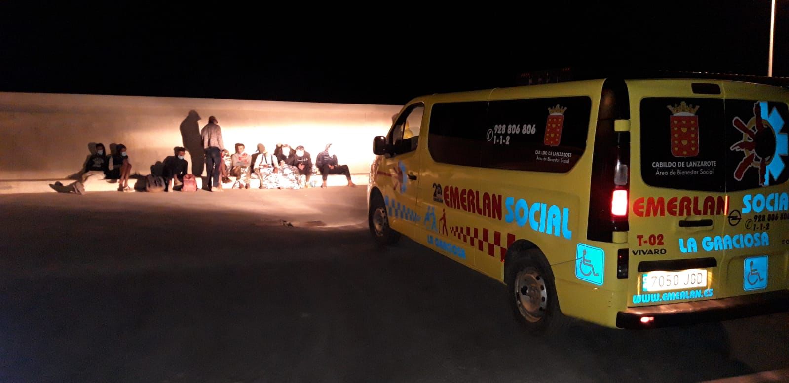 Inmigrantes llegados a La Graciosa en patera 2
