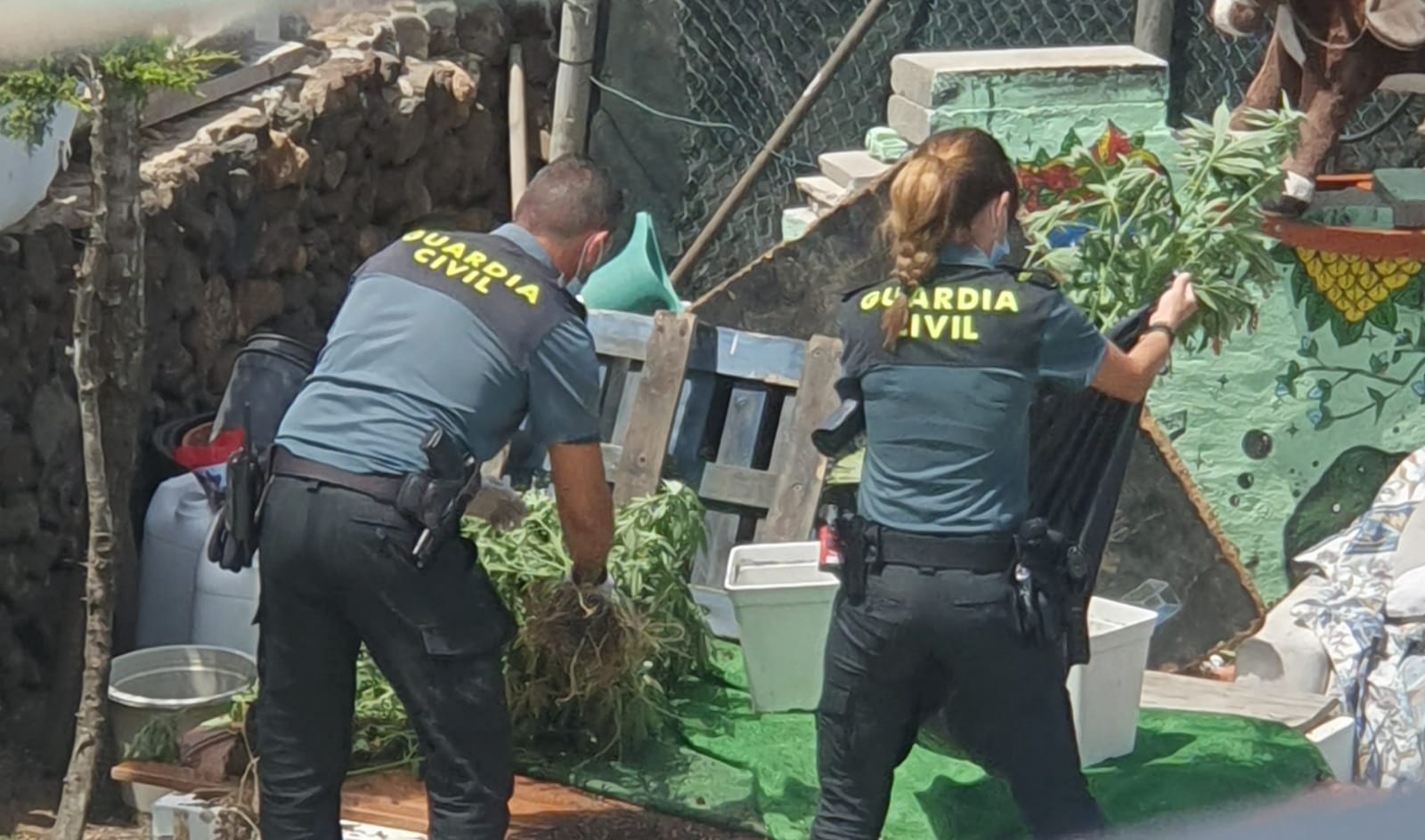 Operación antidroga en Tinajo