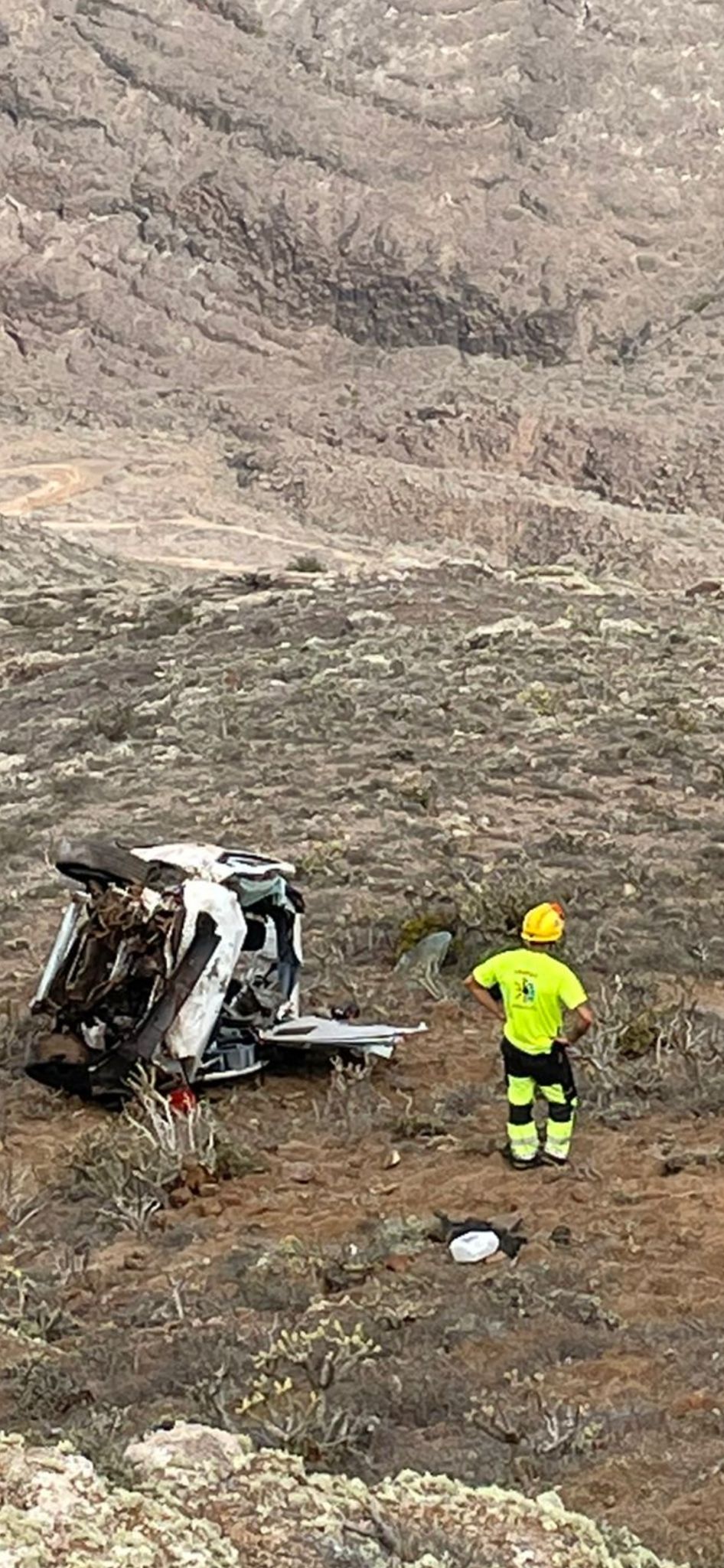 Una mujer se precipita por el Risco de las Nieves 2