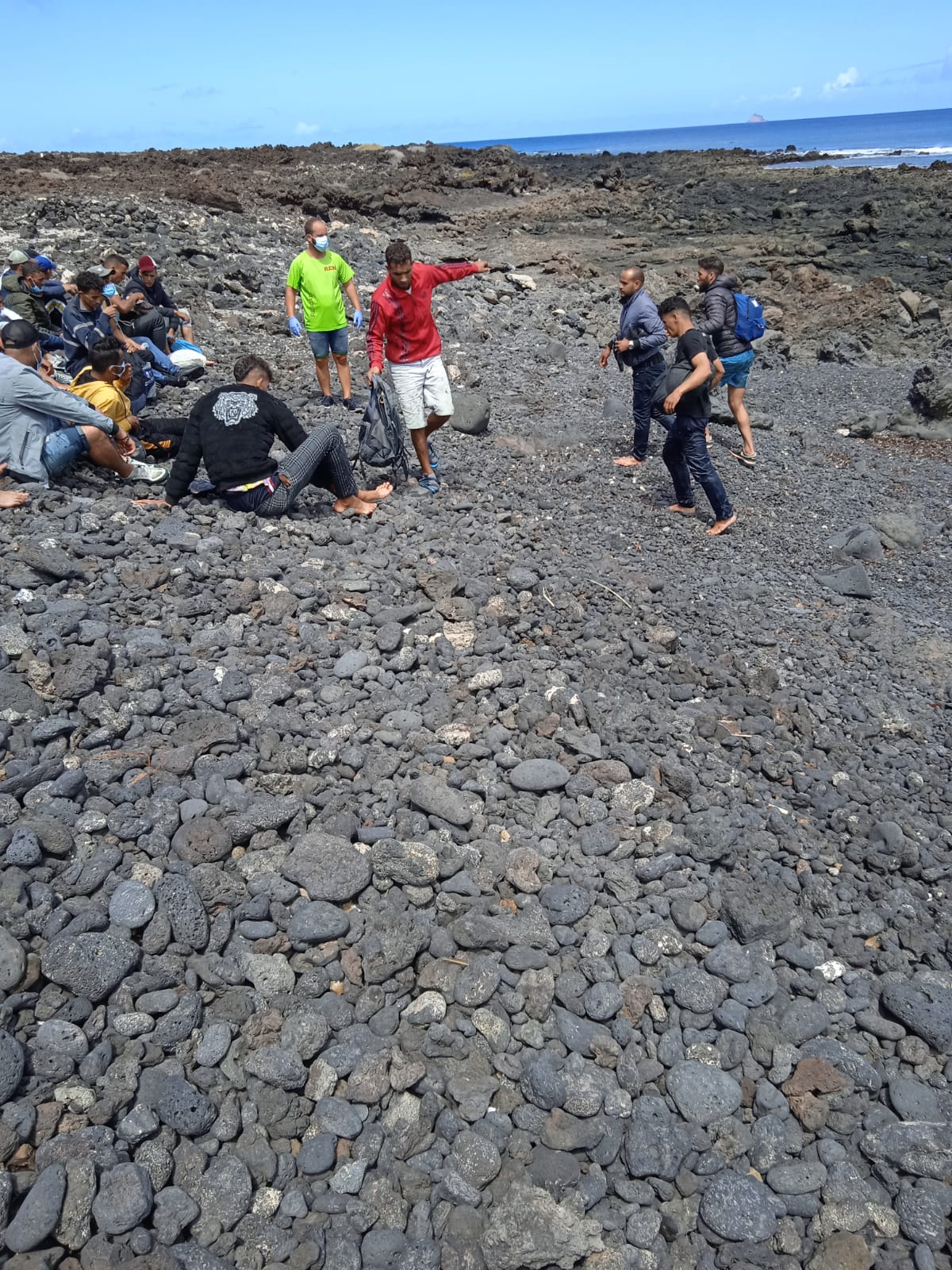 Inmigrantes desembarcados en Punta del Palo 5