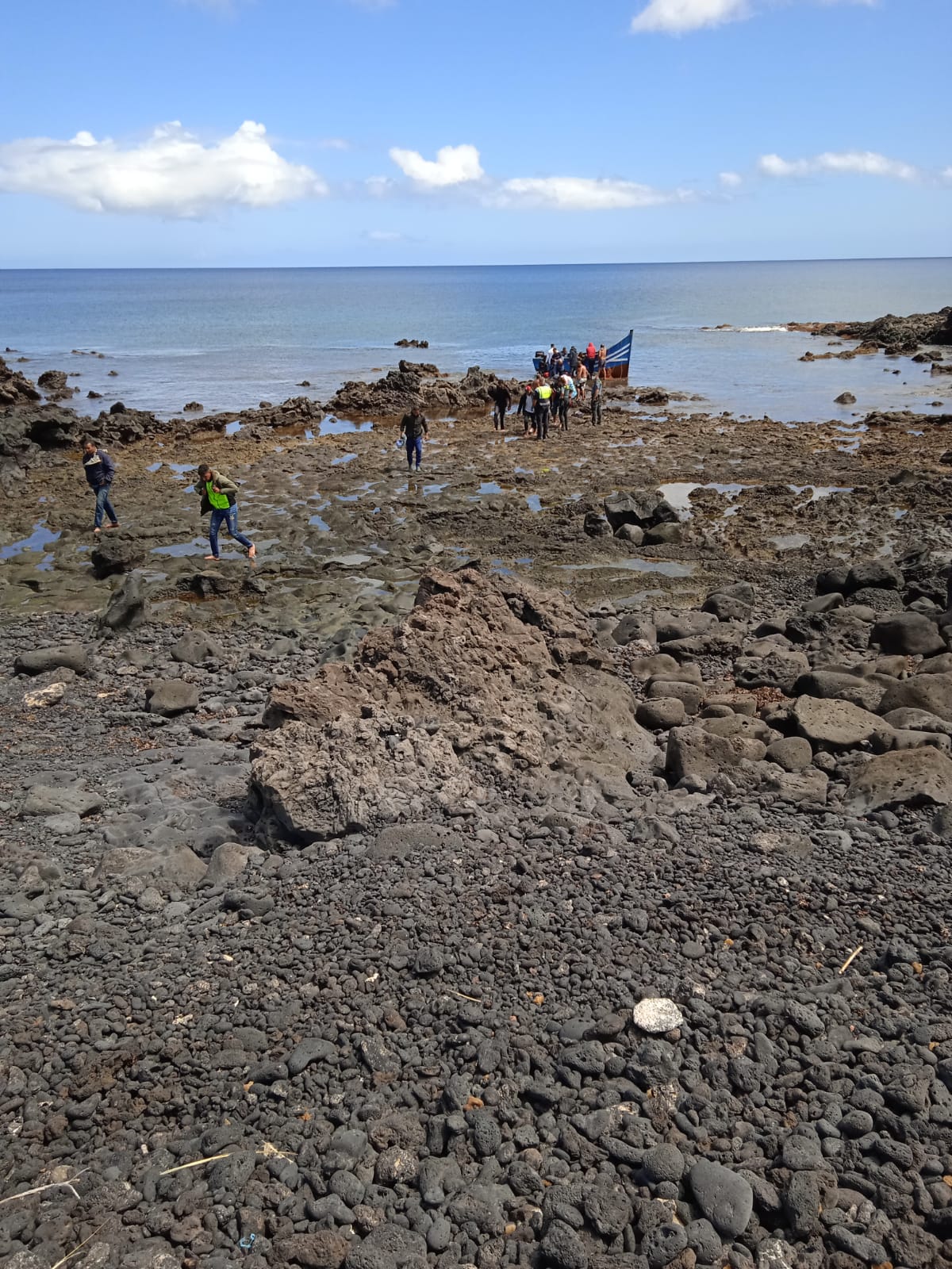 Inmigrantes desembarcados en Punta del Palo 2