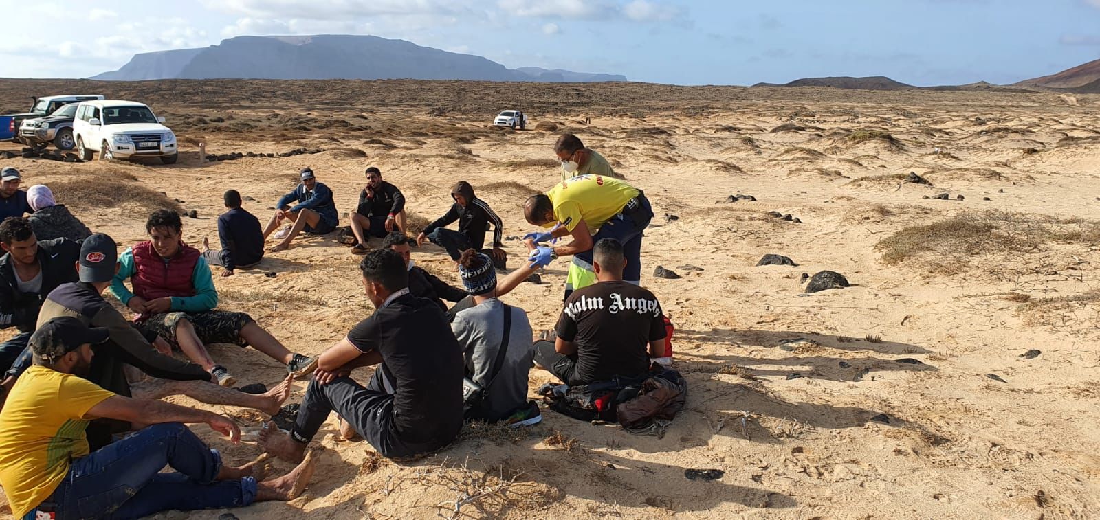 Inmigrantes en La Graciosa 3
