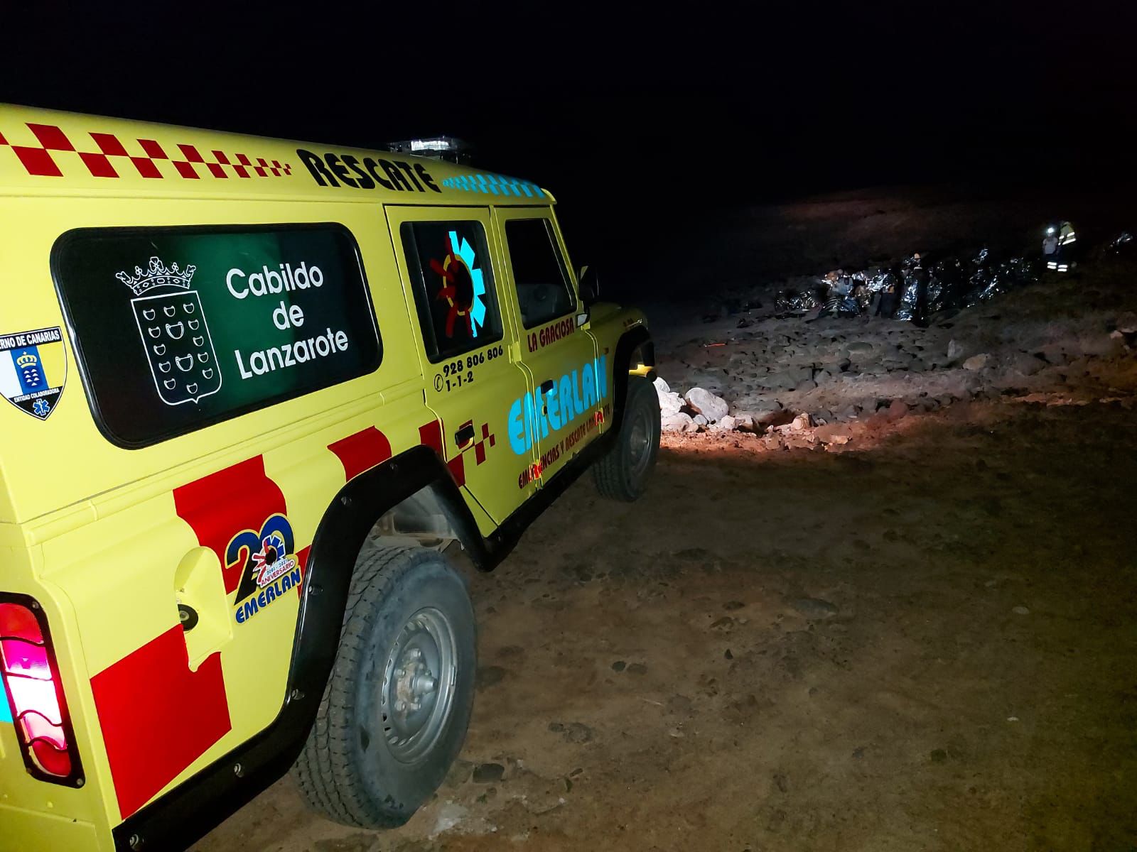 Rescate de los inmigrantes en La Graciosa