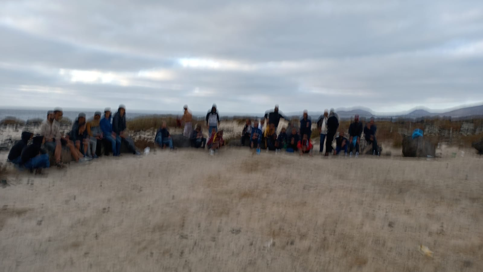 Inmigrantes desembarcados en Los Jameos
