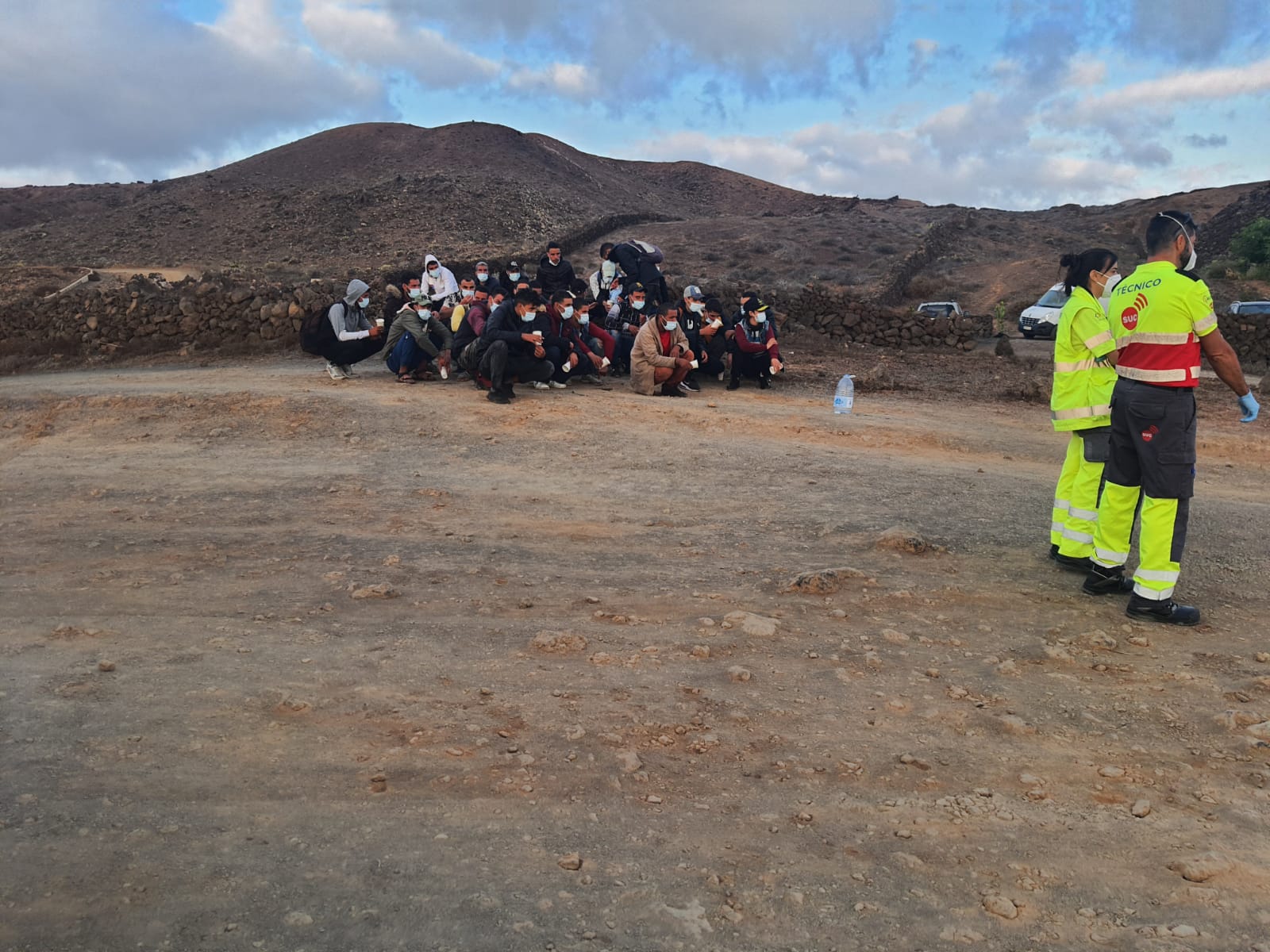 Inmigrantes en Charco del Palo 3