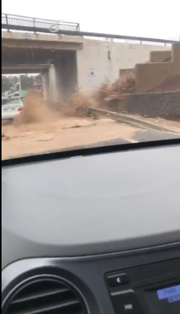 Barrancada en la Circunvalación
