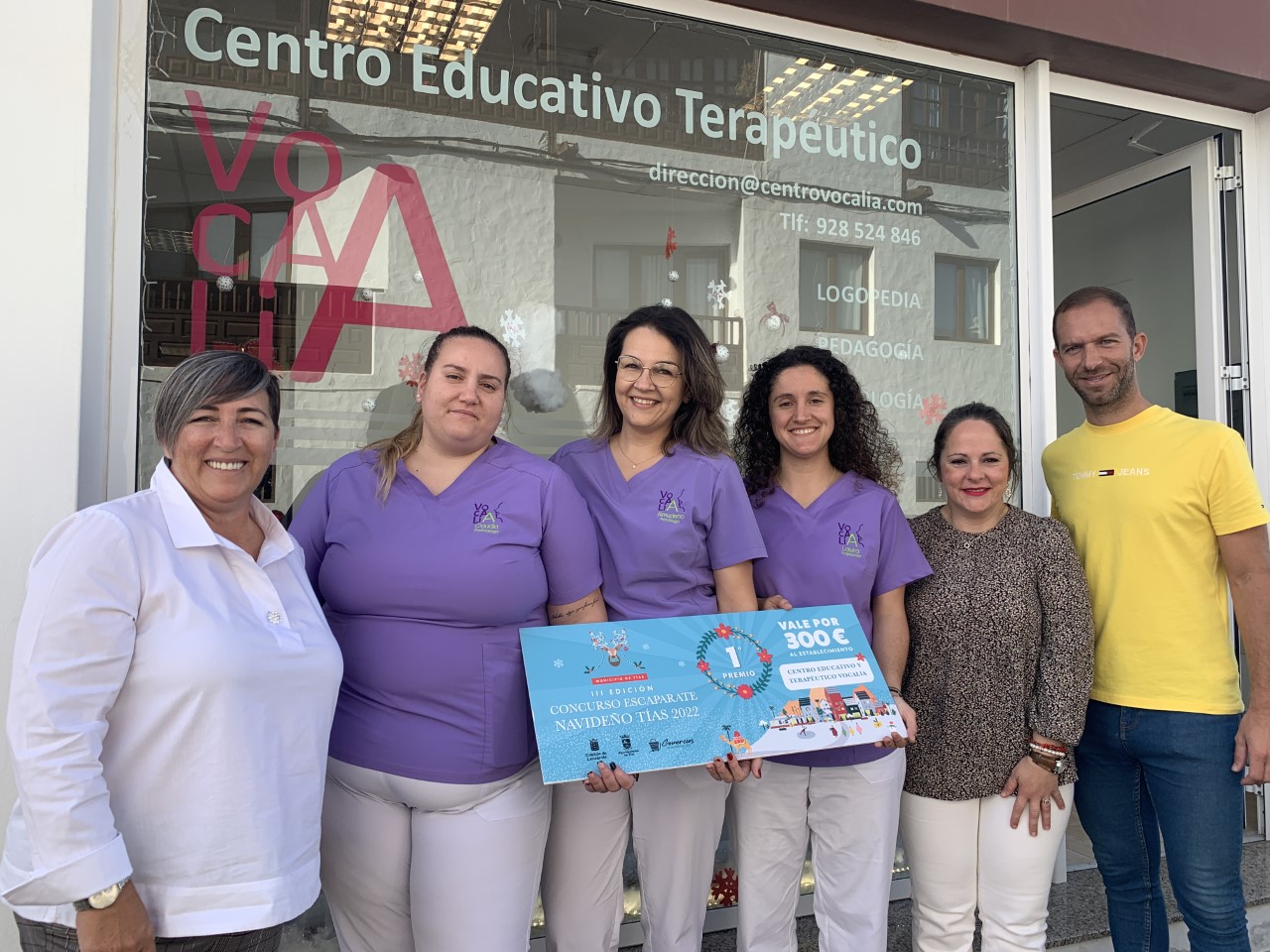 Premios de escaparate navideño de Tías 2