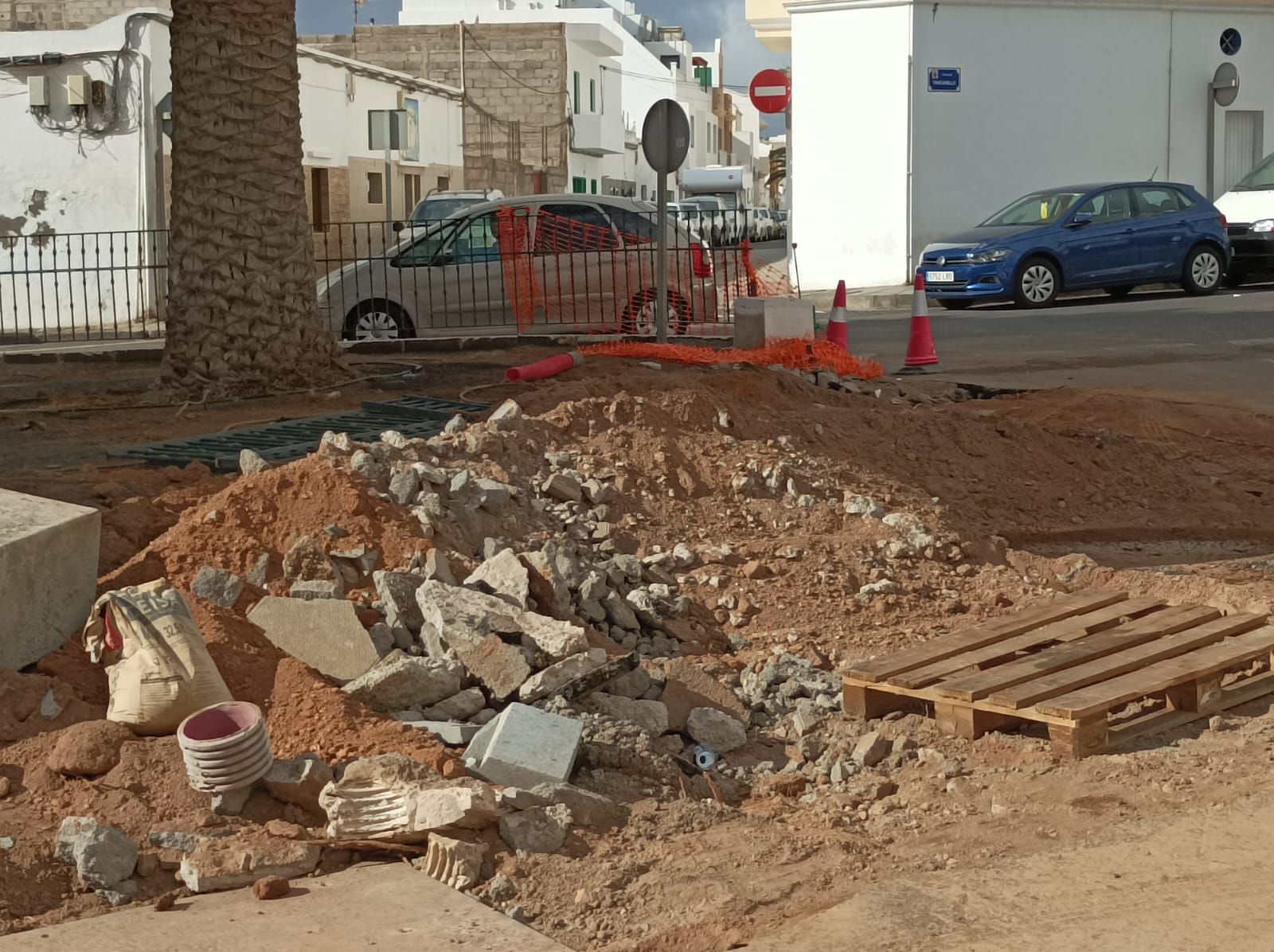 Obras en la calle Tenderete 3