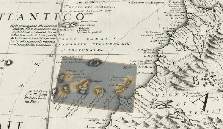 FOTO DE LAS ISLAS CANARIAS EN LOS ANTIGUOS ISLARIOS