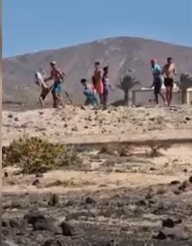 Menores inmigrantes de La Santa