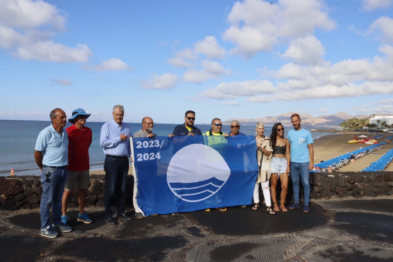 Banderas azules en Tías