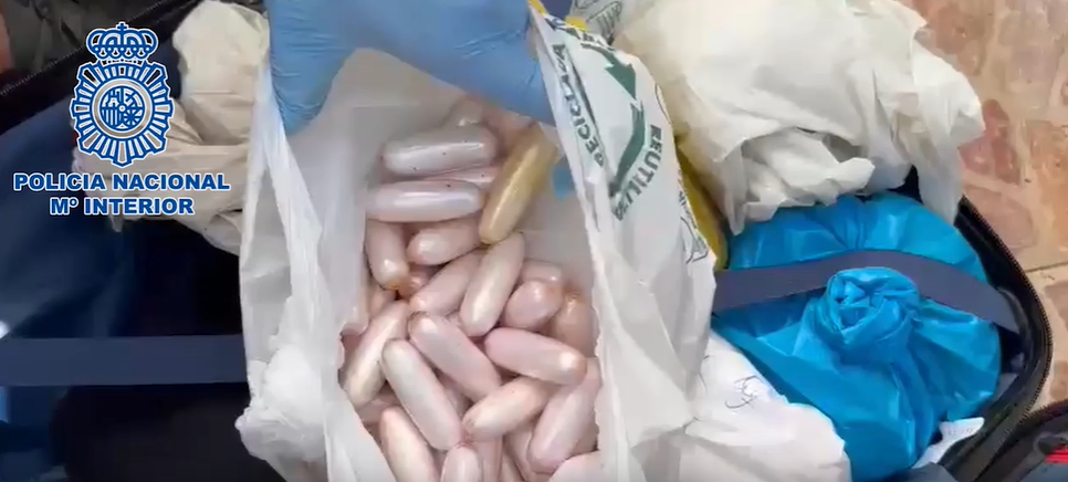 Droga intervenida durante uno de los registros