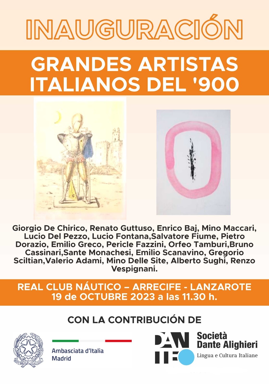 LOCANDINA MOSTRA GRANDI ARTISTI DEL 900 CORRETTA