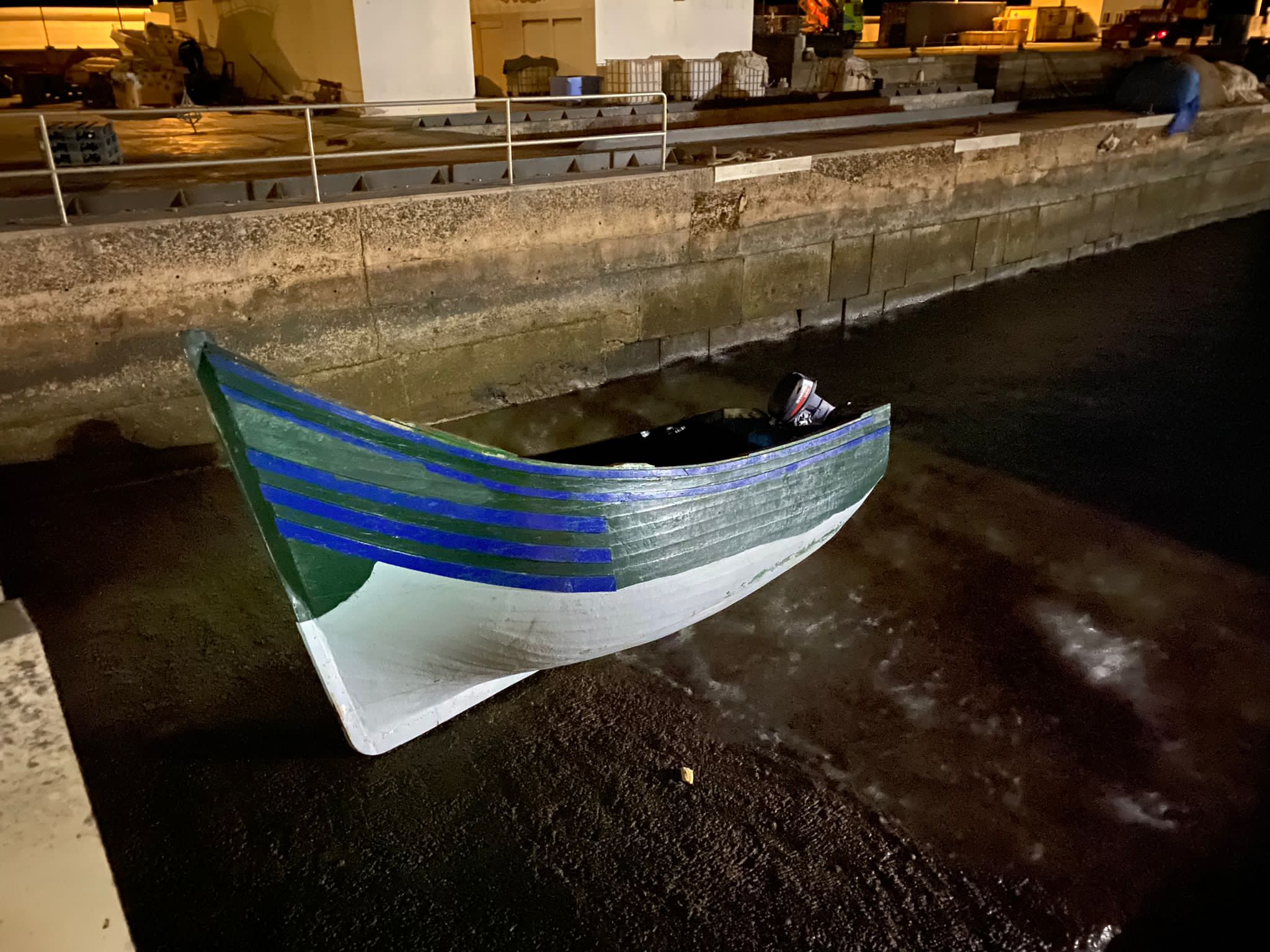 Patera llegada a La Graciosa