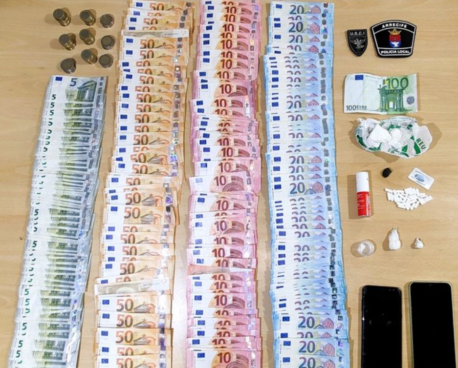 Dinero, drogas y efectos intervenidos