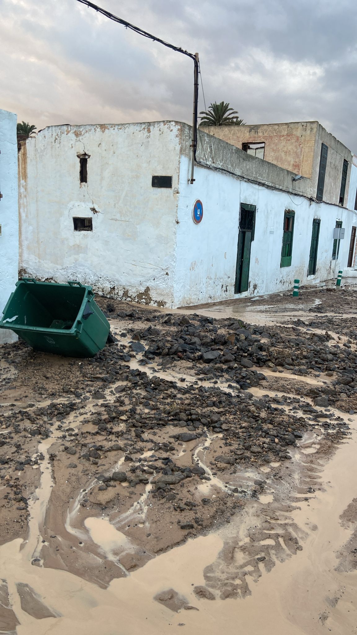 Haría anegada por las lluvias 2